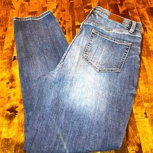 Lands End High Rise Slim Ankle Jeans